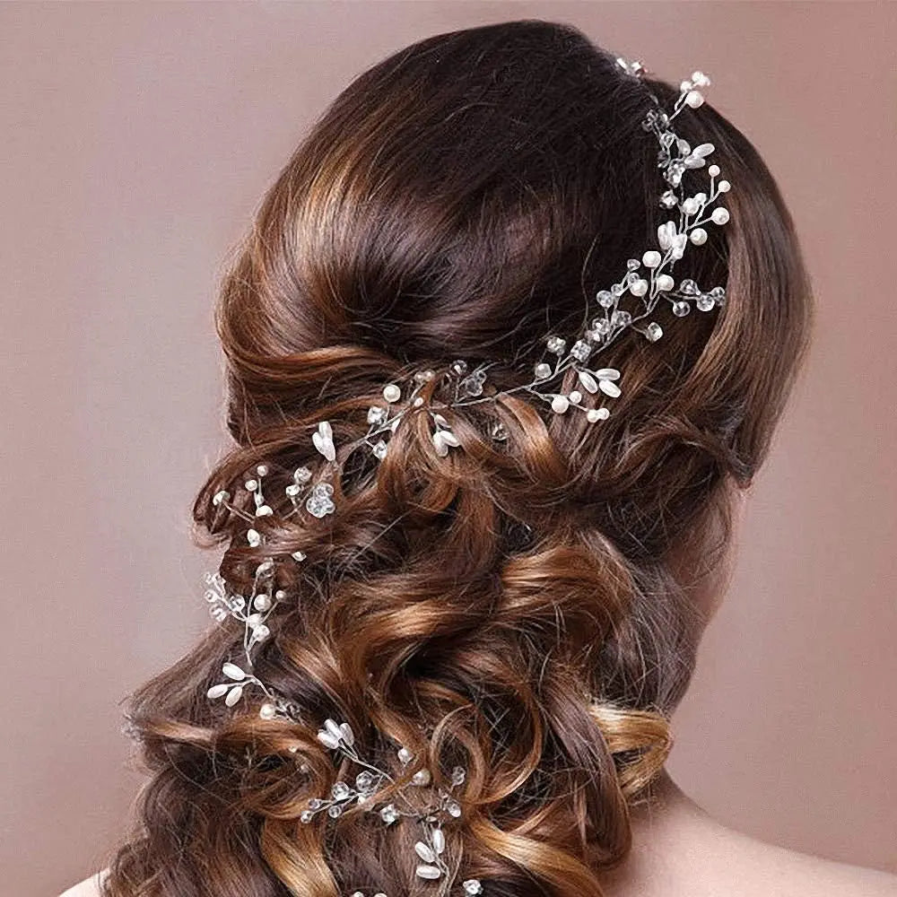 Crystal Pearl Bride Headband