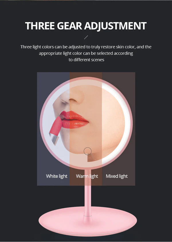 LED Compact Makeup Mirror